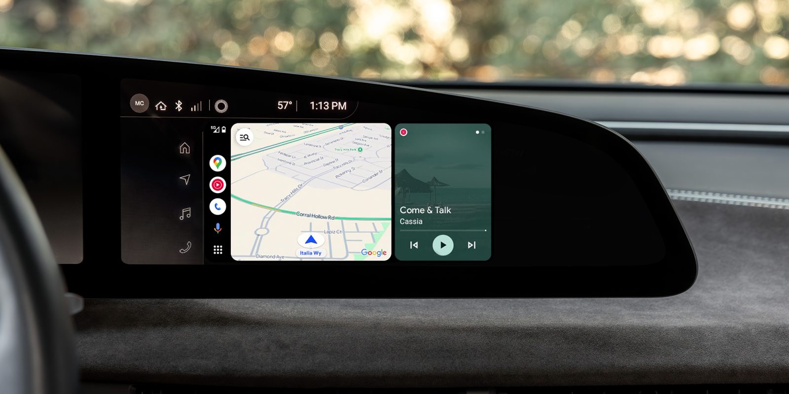 android auto in lucid air